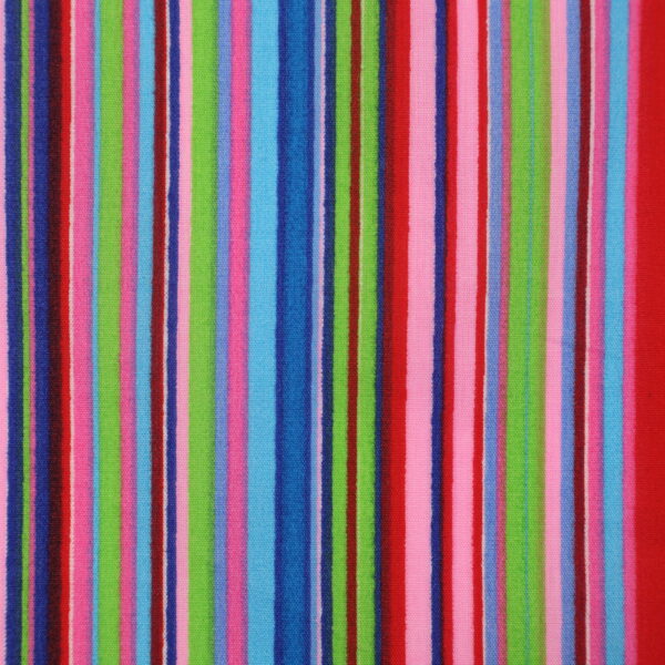 80% Poly 20% Cotton - Blue Stripe - 112cm/44